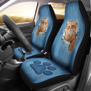 Persian Cat Jean Art - Car Seat Covers