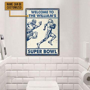 Personalized American Football Super Bowl Customized Classic Metal Signs