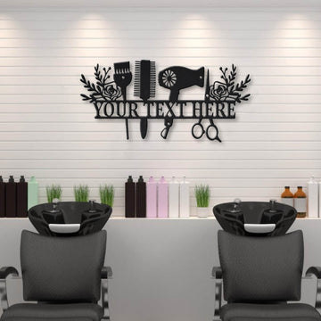 Beauty Salon Hair Stylist  - Personalized Metal House Sign