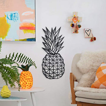 Pineapple Decor | Wall Art - Cut Metal Sign