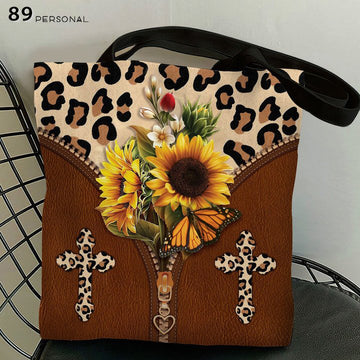 Pretty Sunflower Leopard - Tote Bag