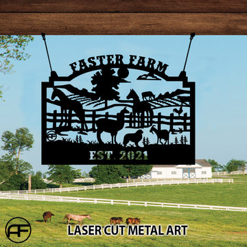 Faster farm Farm is paradise - Personalized Cut Metal Sign