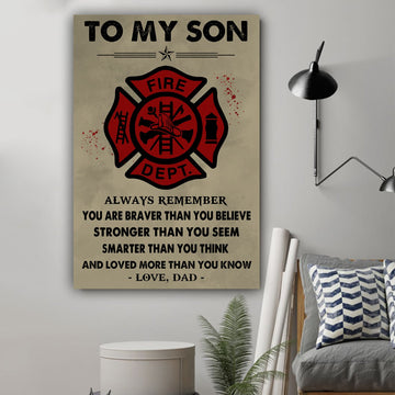 G-Firefighter poster - Dad to Son - Always remember