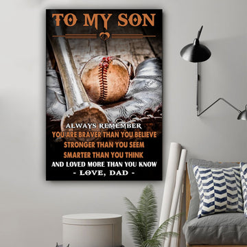 G-Baseball poster - Dad to Son - Always remember