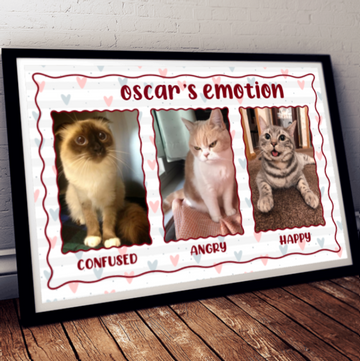 Pet Lovers Pet Emotion Personalized Poster