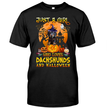 Just A Girl Loves Dachshunds And Halloween