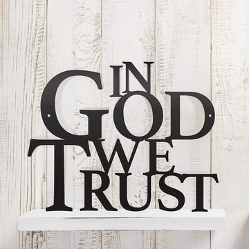 In God We Trust - Cut Metal Sign