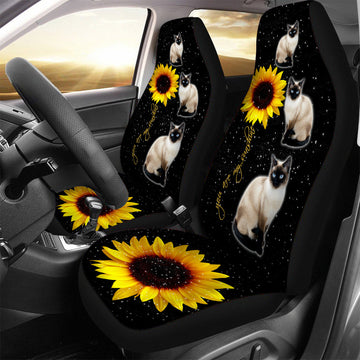 Siamese Cat You Are My Sunshine - Car Seat Covers