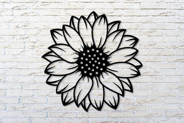 Sunflower Plant Flower | Wall Art - Cut Metal Sign