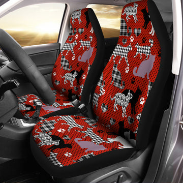 Cat seamless colorful fabric texture - Car Seat Covers