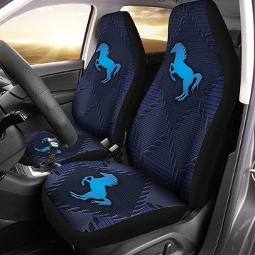 Horse silhouette simple background - Car Seat Covers