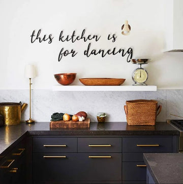 This Kitchen Is For Dancing Wall Art For Kitchen -  Metal Sign Home Decor