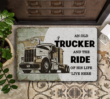 Trucker The Ride Of His Life - Doormat