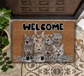 We Hope You Like Cats - Doormat