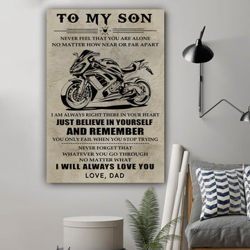 G-Biker poster - Dad to son - And remember