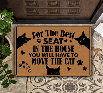 You will have to move the cat for the best seat in the house - Doormat
