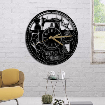 Sewing Lovers Nana's Hand Craft Personalized Acrylic Wall Clock