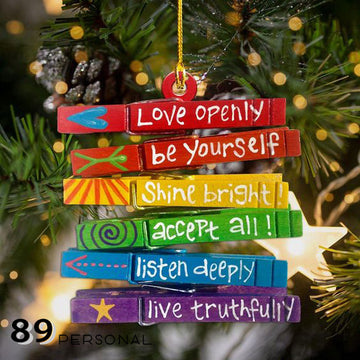 Autism love message - Two sides ornament