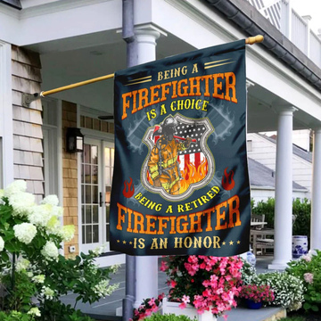 Being A Fireman 2 Firefighter Flag - House Flag