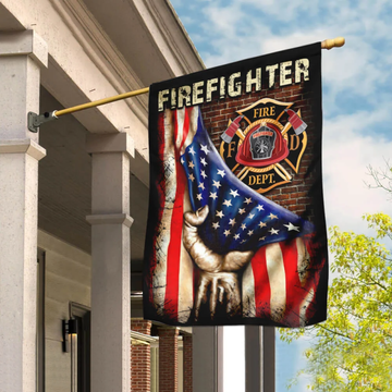 Fire Dept FD Firefighter Flag - House Flag