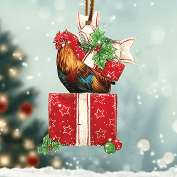 Chicken Custom Shaped Ornament, Gift for Farmers, Cow Lovers, Chicken Lovers, hallmark christmas ornaments