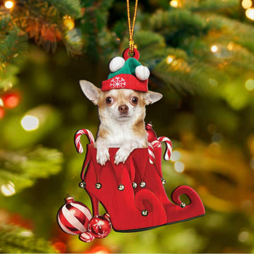 Chihuahua Custom Shaped Ornament, Gift for Chihuahua Lovers, hallmark christmas ornaments
