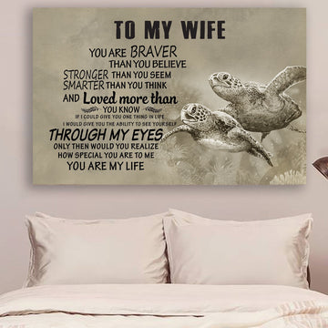 G- turtle poster - to wife - you are my life