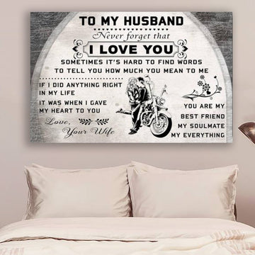You Are My Best Friend My Soulmate My Everything Poster Gift For Husband Biker