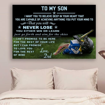Dad to my son you will never lose - Standard Poster