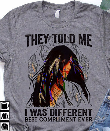 Native American I Was Different - Standard T-shirt
