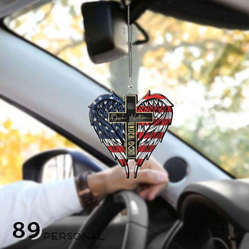 American One Nation Under God - Two sides ornament