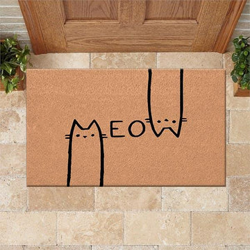 Cat Doormat Meow