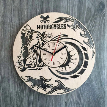 Motorcycle circle -  Acrylic Wall Clock