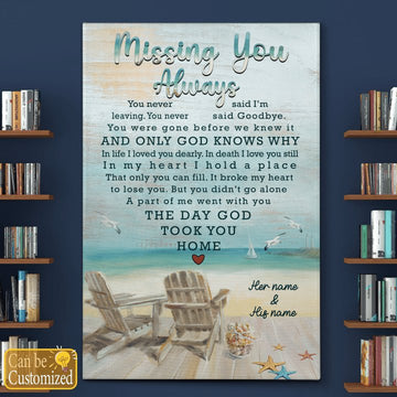 Husband and wife Love you always - Personalized Matte Canvas