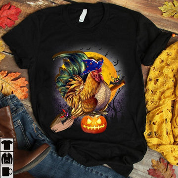 Chicken and Halloween Tshirt
