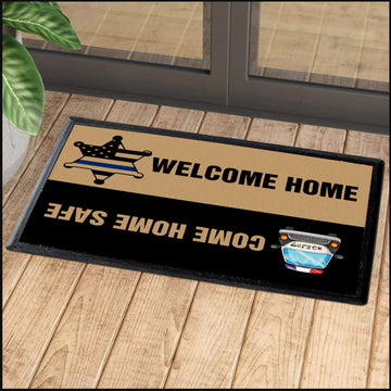 Sheriff Deputies Welcome Home Come Home Safe - Doormat