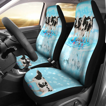 Cow Water Car Seat Covers