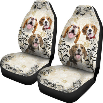 Beagle Smile pattern Car Seat Covers