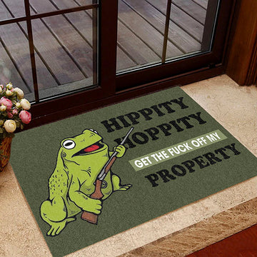 Funny Hippity Hoppity Doormat