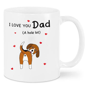 Father's Day Mug Beagle I Love You Dad