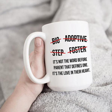 Foster parent gifts - It's the love in their heart cofffee mug - GST