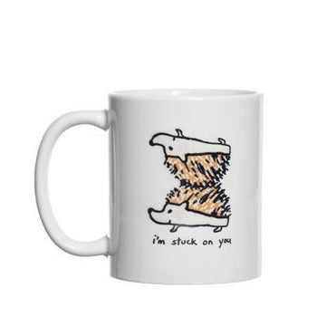 Couple gifts - I'm stuck on you love hedgehog coffee mug - GST