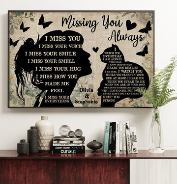 Cat angel missing you always flowers Personalized - Matte Canvas