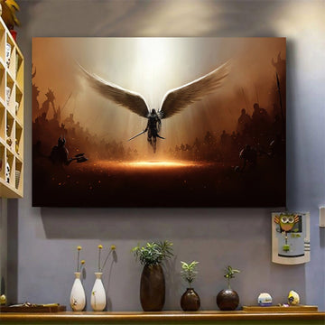 Wings of God Warrior - Matte Canvas