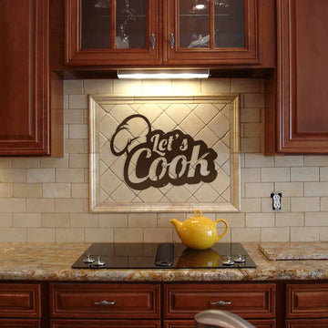 Let's Cook For Kitchen Lovers - Decor Wall Art - Cut Metal Sign