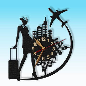 Airline Stewardess | Flight Attendant - Acrylic Wall Clock