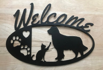 Welcome To Our Home - Metal House Sign