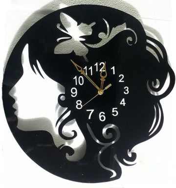 Hair Salon Women  Beauty and Spa Shape - Acrylic Wall Clock