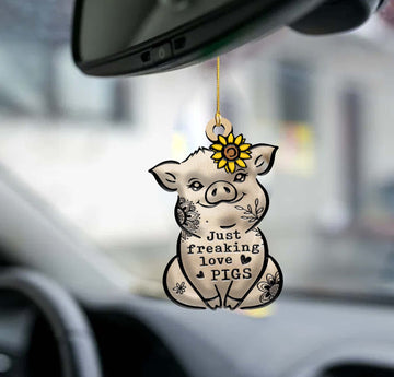 Pig Freaking Love Pig Lovers - Two Sided Ornament