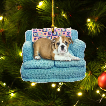 Bulldog sofa bulldog lovers ornament